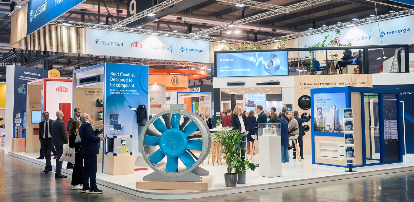 Systemairs monter på MCE 2026